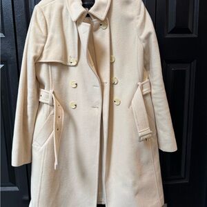 BCBGMaxAzria Cream Trench Coat